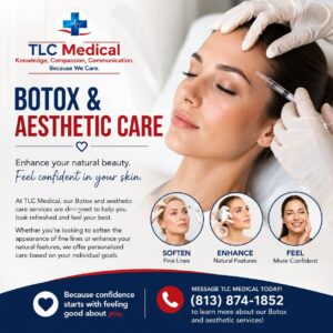 Read more about the article Botox in Tampa, FL: Personalized Aesthetic Care at TLC Medical