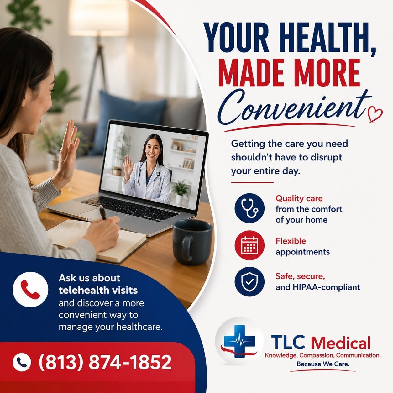 You are currently viewing Telehealth in Tampa, FL: Convenient Virtual Healthcare from TLC Medical